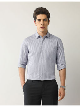 Arrow - Men Liberty Regular Fit Geometric Printed Shirt Purple