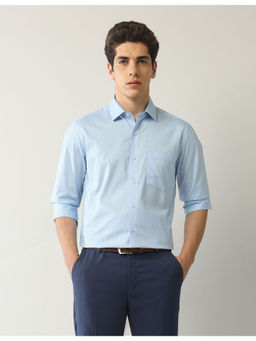 Arrow - Men Geometric Printed Liberty Regular Fit Shirt Blue