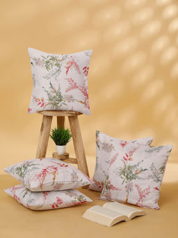 Rosara Home - Floral Square Cushion Covers (Pack Of 5)