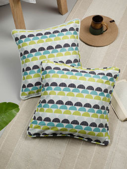 Rosara Home - Textured Jacquard Square Cushion Covers (Pack Of 2)