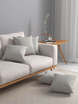 Rosara Home - Rib Square Cushion Covers (Pack Of 5)