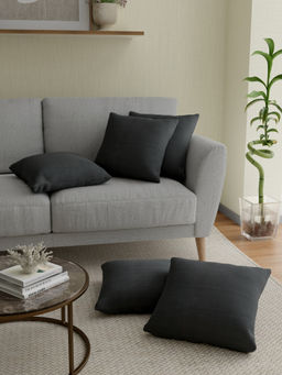 Rosara Home - Solid Square Cushion Covers (Pack Of 5)