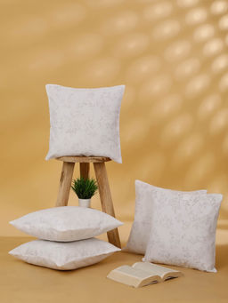 Rosara Home - Floral Square Cushion Covers (Pack Of 5)