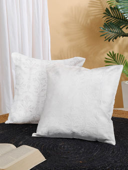 Rosara Home - Floral Square Cushion Covers (Pack Of 2)