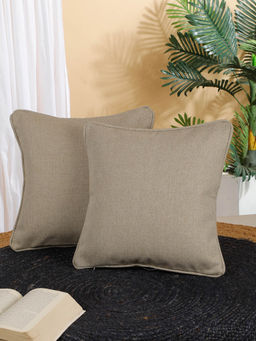 Rosara Home - Jacquard Square Cushion Covers (Pack Of 2)