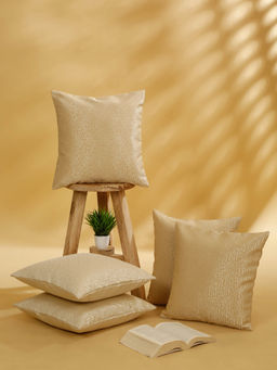 Rosara Home - Jacquard Square Cushion Covers (Set Of 5)