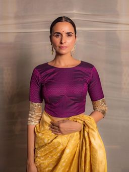 PRIYANKA RAAJIV - Sonal Pink Silk Khan Blouse