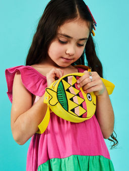 Accessorize London - Yellow Fish Bag