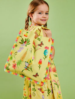 Accessorize London - Yellow Floral Print Shopper Bag