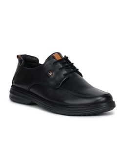 Zoom Shoes - A5681 Men Black Genuine Leather Formal Derbies