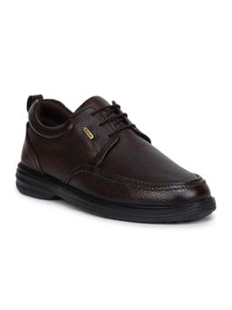Zoom Shoes - A5692 Men Brown Genuine Leather Formal Derbies