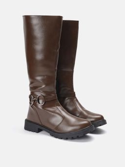 Zori World - Clyde - Zip Up Brown Casual Boots