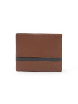 Metro - Men Leather Contrast Stripe Bi-Fold Casual Wallet (10)