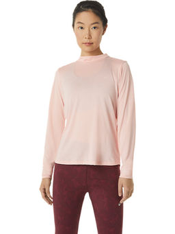 ASICS - Runkoyo Mock Neck Ls Pink Womens T-shirts