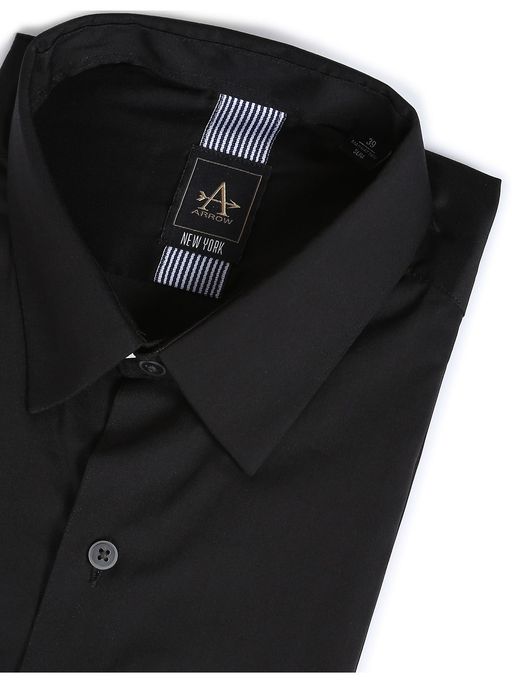 arrow sateen dress shirt Men's Arrow Sateen Dress Shirt & Tie, Resists Wrinkles/Point Collar  15-32/33, M