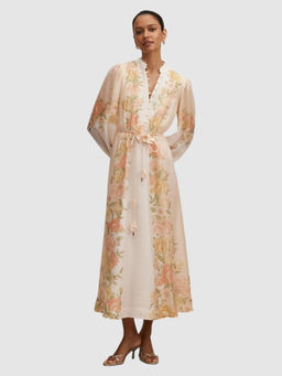 Forever New - Christina Petite Floral Tie Maxi Dress With Belt