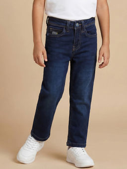 Allen Solly - Blue Solid Slim Fit Jeans