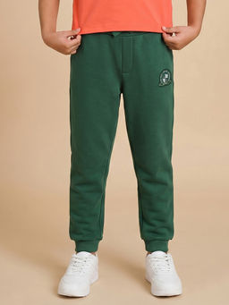 Allen Solly - Boys Green Solid Joggers