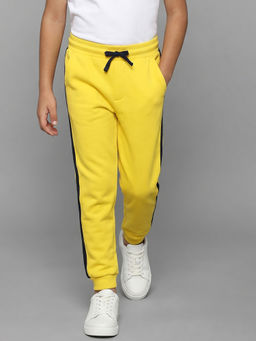Allen Solly - Boys Yellow Solid Joggers