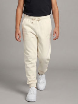 Allen Solly - Boys Beige Solid Trackpant