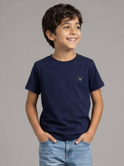 Allen Solly - Boys Multi-Color Print Crew Neck T-Shirt (Pack of 3)
