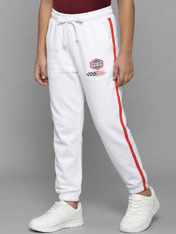 Allen Solly - Boys White Printed Joggers