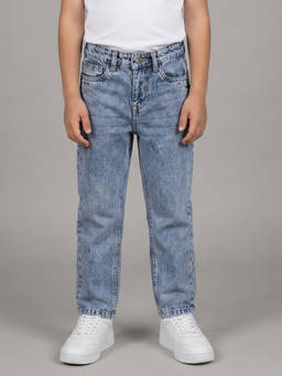 Allen Solly - Boys Light Blue Regular Fit Jeans