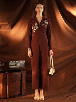 Kazo - Oma Brown Jumpsuit