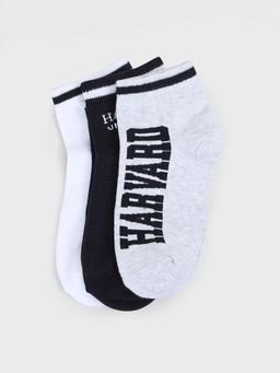 max - Boys Harvard Ankle Length Socks (Pack Of 3)