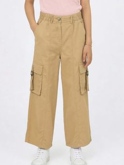 max - Girls Brown Solid Cargo