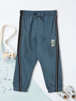 max - Boys Blue Side Taped Joggers