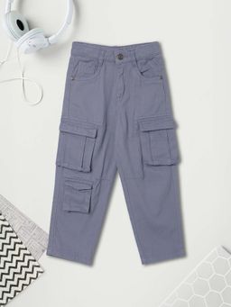 max - Boys Grey Solid Cargo