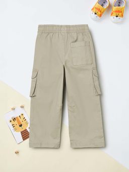 max - Boys Grey Solid Cargos
