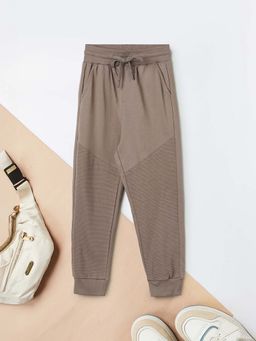 max - Boys Brown Colorblock Joggers