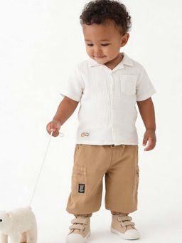 max - Boys Brown Solid Joggers