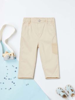 max - Boys Solid Slim Fit Trousers