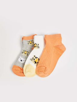 max - Boys Patterned Knit Socks (Pack Of 3)