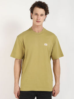 Calvin Klein - Mens Olive Solid T-Shirt