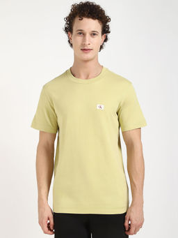 Calvin Klein - Mens Yellow Solid T-Shirt