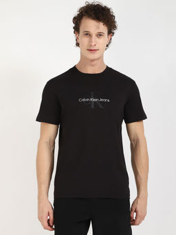 Calvin Klein - Mens Black Solid T-Shirt
