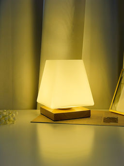 The Better Home - White Dimmable Table Lamp for Bedroom