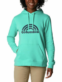 Columbia - Womens Green Columbia Trek Graphic Hoodie