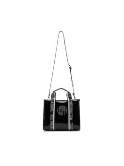 U.S. POLO ASSN. - Womens Matilda Satchel Handbag with Detachable Straps - Black