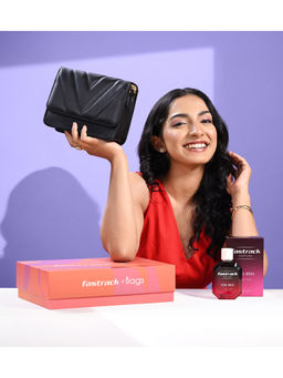 Fastrack - Curated Combo For Stylish Gifting Sling Bag & Perfume