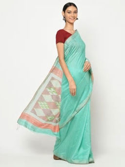 Fabindia - Silk Matka Jamdani Sari