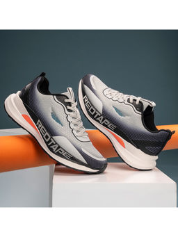 Red Tape - Men Colorblocked Black and Grey Athleisure Walking Shoes