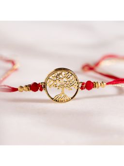 Voylla - Tree Of Life Gold Thread Rakhi Gift Set For Brother