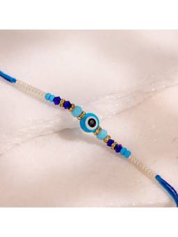Voylla - Mystic Nazar Evil Eye Beaded Rakhi Gift Set For Brother