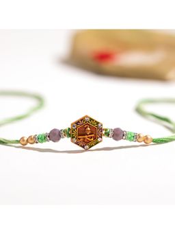 Voylla - Elegant Lord Krishna Thread Rakhi Gift Set For Brother