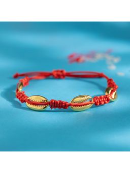 Voylla - Elegant Kaudi Charm Bracelet Rakhi Gift Set For Brother